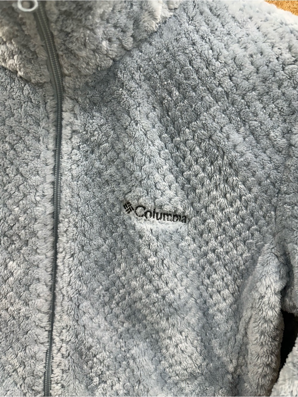 Columbia Women's Light Blue Plush Full-Zip Jacket L - Picture 2 of 6